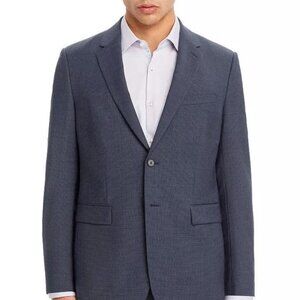 NEW $625 Theory Chambers Sport Coat!  Blue Houndstooth  Slim Fit  Stretch Wool